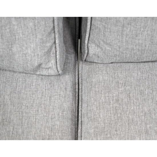 Hliníkový zahradní nábytek Pohovka + dvě křesla + stůl šedá/antracit