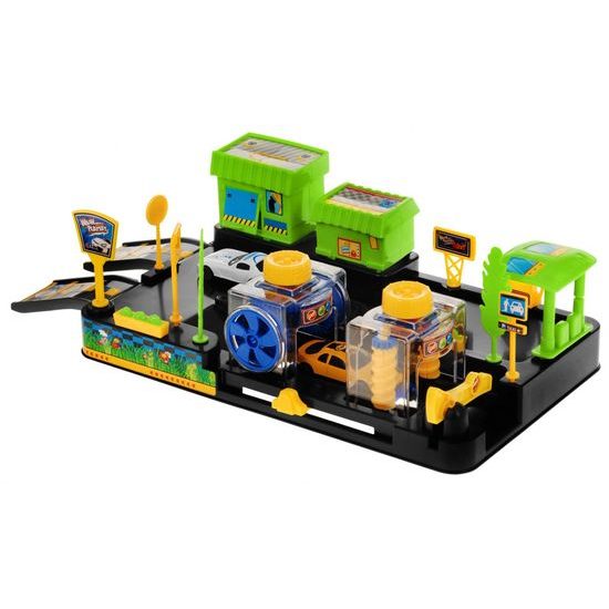 Automyčka se 2 autíčky a příslušenstvím Wash Playset