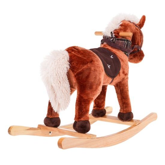 Plyšový houpací kůň Ferda - hnědý