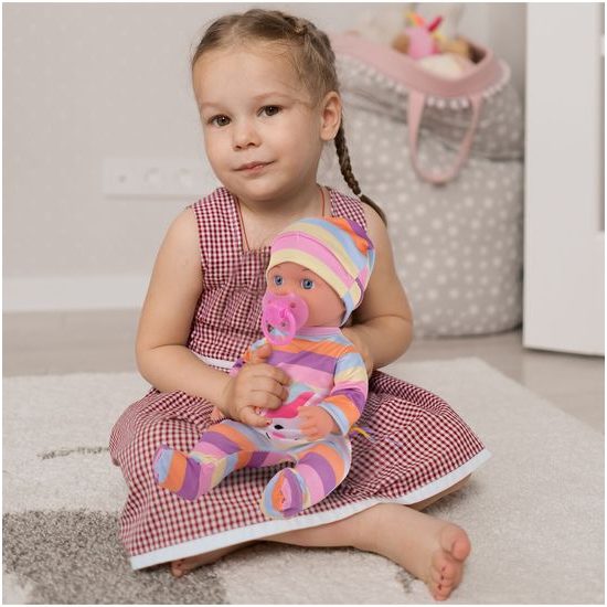 Panenka Sweet Doll 30 cm s jídelní židličkou a dalším příslušenstvím