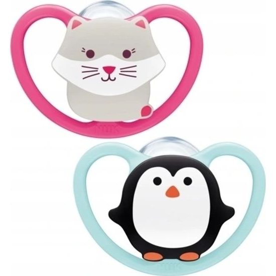 Nuk Dudlík silikonový Space 6-18m, 2ks