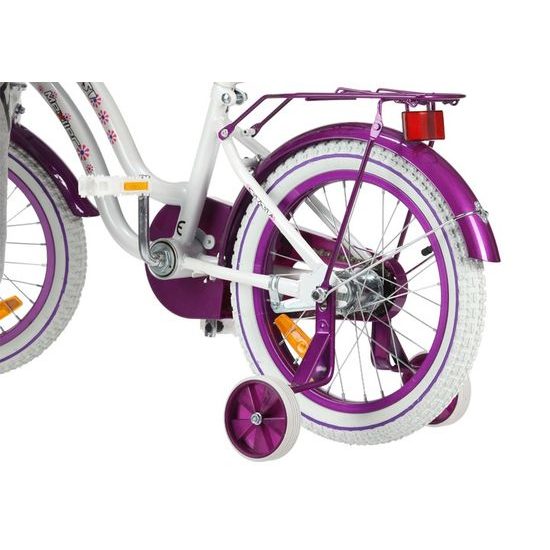 Mexller dětské kolo SISI 16" s vodící tyčí bílofialové