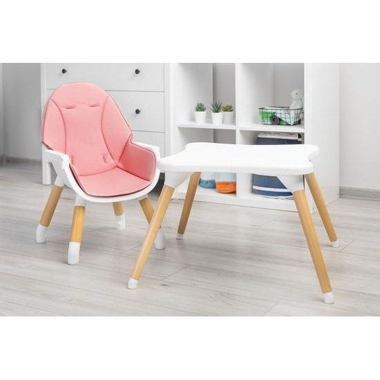 Dětská jídelní židlička Caretero Tuva - růžová