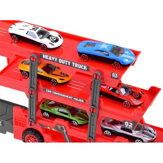 Odtahové auto se 6 autíčky a skluzavkou Heavy Truck