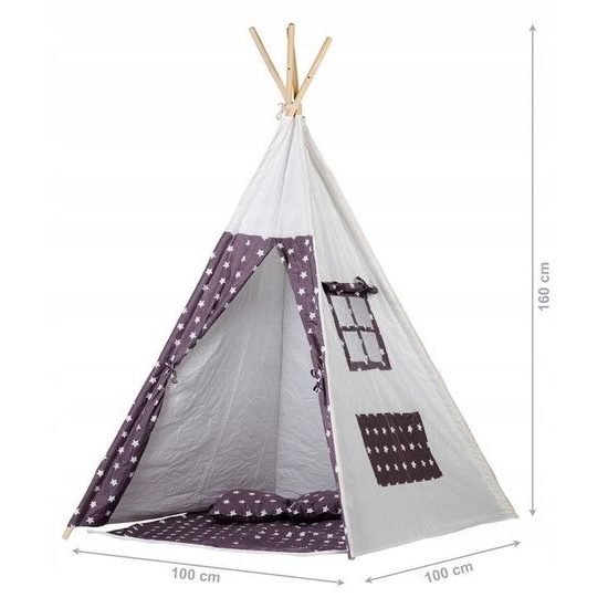 Ecotoys dětský indiánský stan TeePee Polární noc