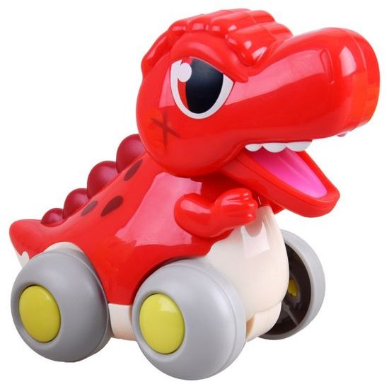 Huile Toys dinosaurus pro nejmenší na setrvačník - červený