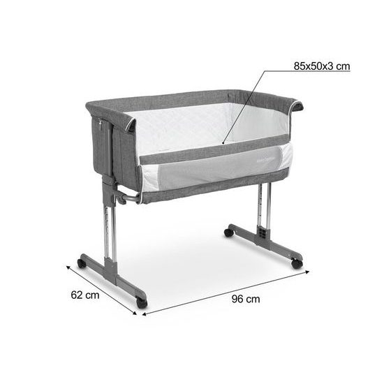 Dětská postýlka Sleep2gether graphite