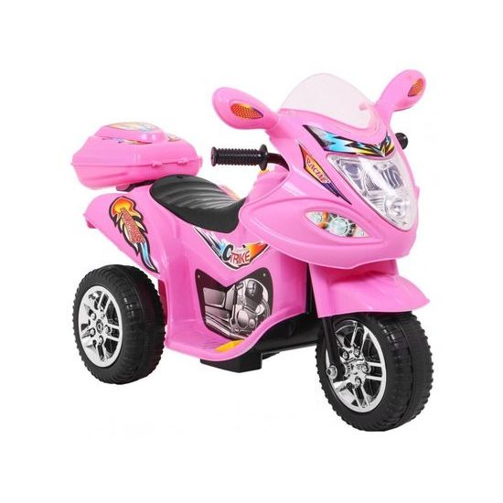 Dětská elektrická tříkolka Racing Pink