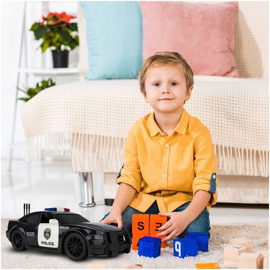 Policejní auto na setrvačník se světly a zvuky City Hero 1:20