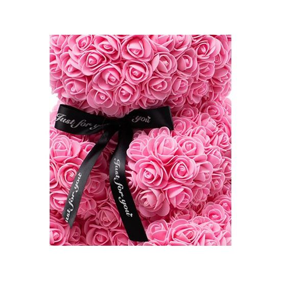 Králíček z růží růžový Rose Bunny 50 cm