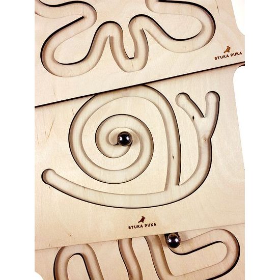 Kuličková dráha dvouruční - labyrint - motorická hra