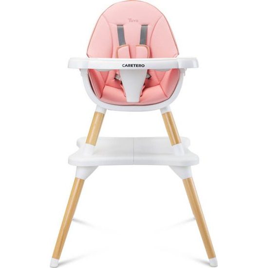 Dětská jídelní židlička Caretero Tuva - růžová