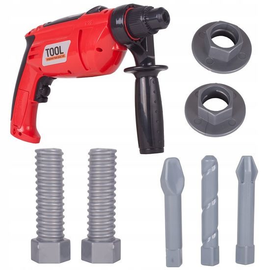 Dětská příklepová vrtačka na baterie s příslušenstvími Engineer Drill