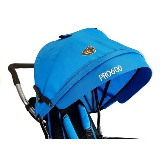 Majlo Toys tříkolka 2v1 s nafukovacími koly PRO600 modrá