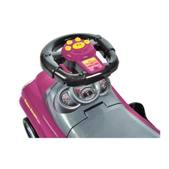 Odrážedlo Super Coupe s vodící tyčí 3v1 fialové