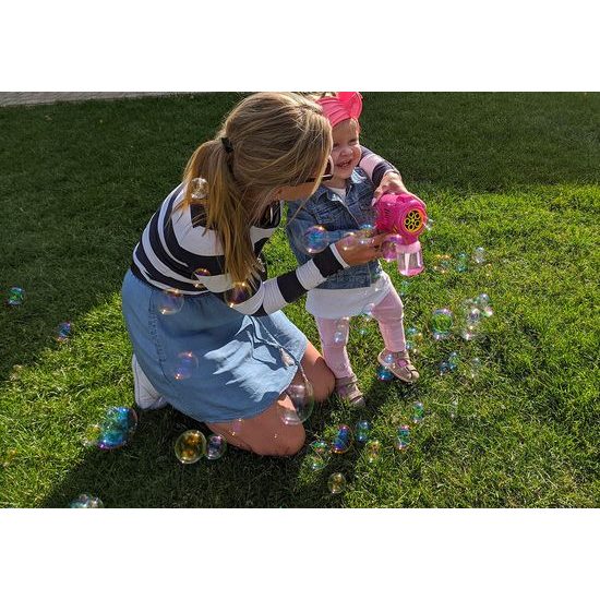 Bublifuk pistole na baterie Turbo Bubble růžová