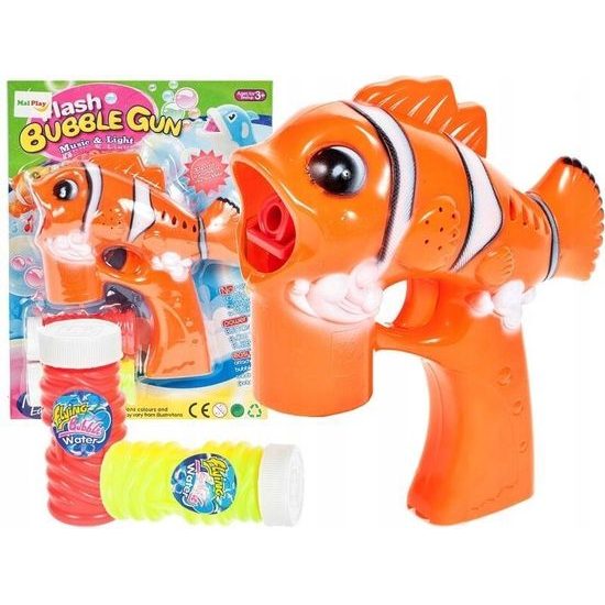 Bublifuk na baterie Rybka oranžová