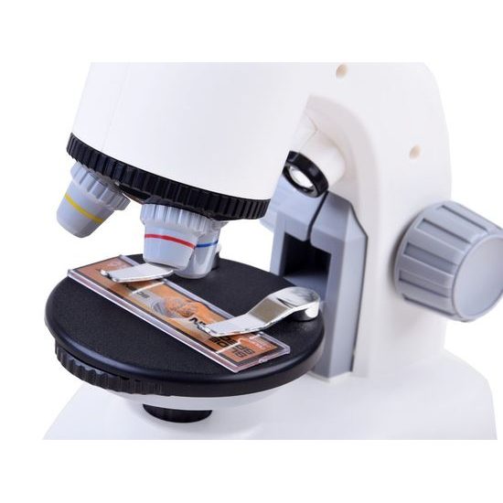 Dětský mikroskop na baterie Little Scientific bílý
