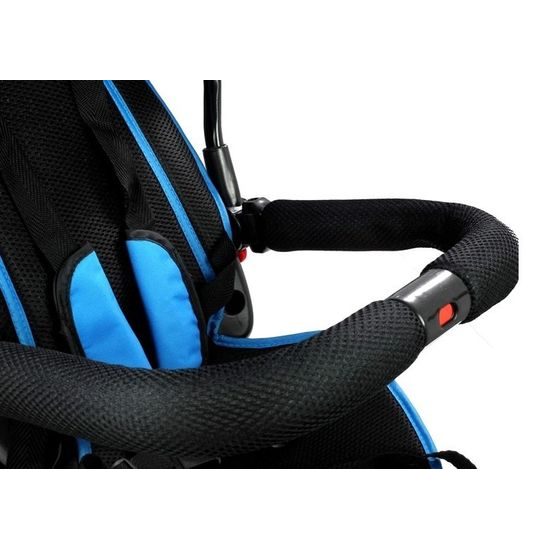 Majlo Toys multifunkční tříkolka s nafukovacími koly PRO500 modrá