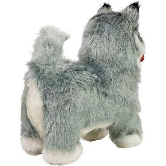 Interaktivní pejsek Husky šedý