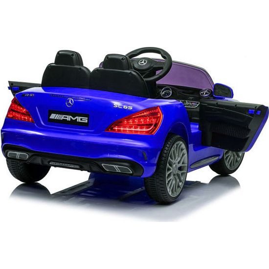 Elektrické auto Mercedes SL65 S modré lakované LCD