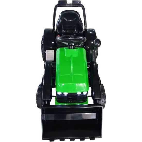 Elektrický zelený traktor ZP1001B s přední radlicí