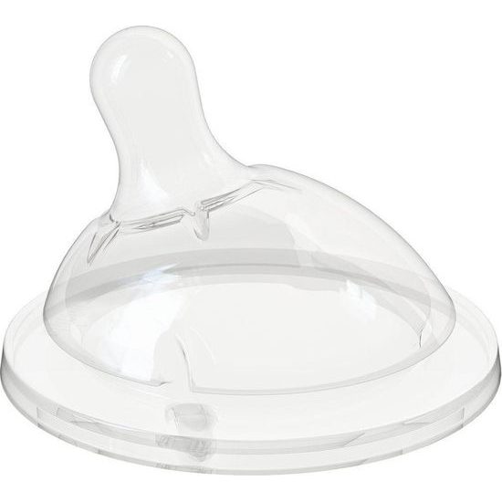 Chicco Dudlík na láhev Natural Feeling silikon, střední průtok 1ks, 2m+