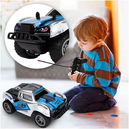 Terénní auto na dálkové ovládání Mountain Champion 1:18 modro-zelené