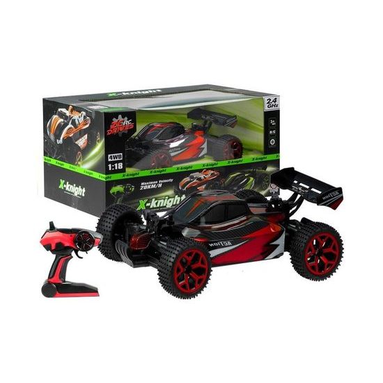 Závodní auto na dálkové ovládání Crazon červené 1:18