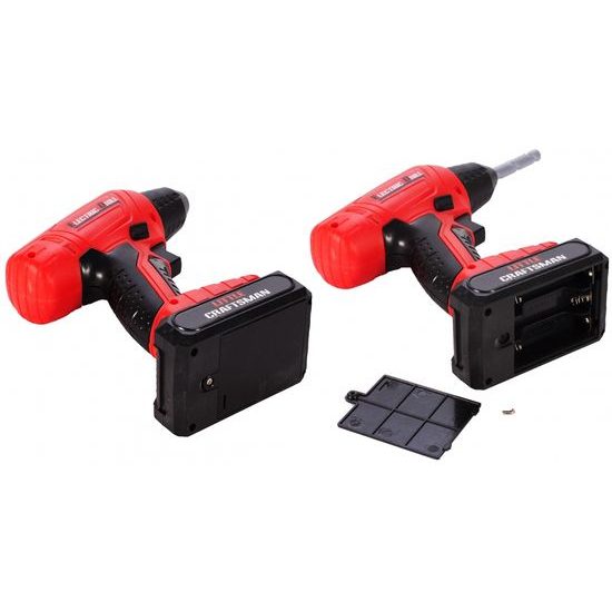 Dětská vrtačka na baterie s brýlemi Little Kraftsman