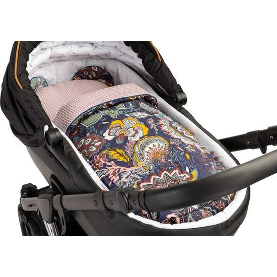 Souprava do kočárku Wafel boho růžová