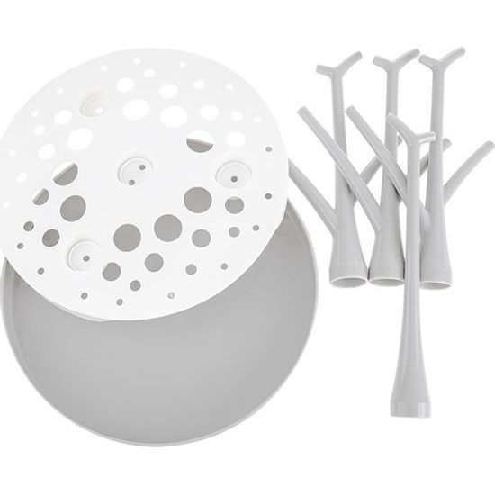 Akuku univerzální sušička odkapávač na láhve a dudlíky stromečky bílá