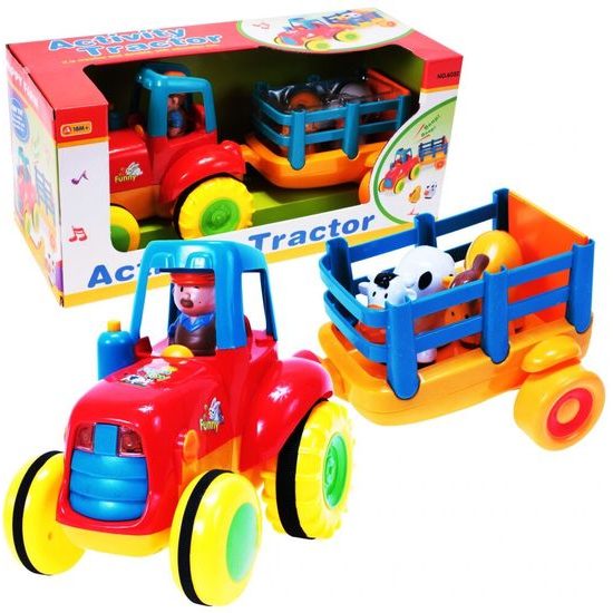 Veselý traktor pro nejmenší se světly a zvuky Activity Tractor