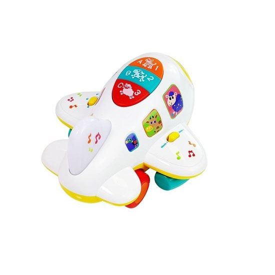 Huile Toys interaktivní letadlo pro nejmenší se světlem a zvukem Aero