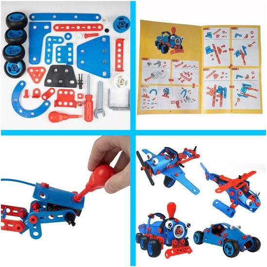 Konštrukčná stavebnica 6v1 Build Play 142 dielikov