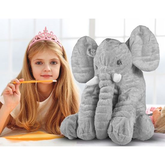 Doris plyšový slon Belly 70 cm šedý