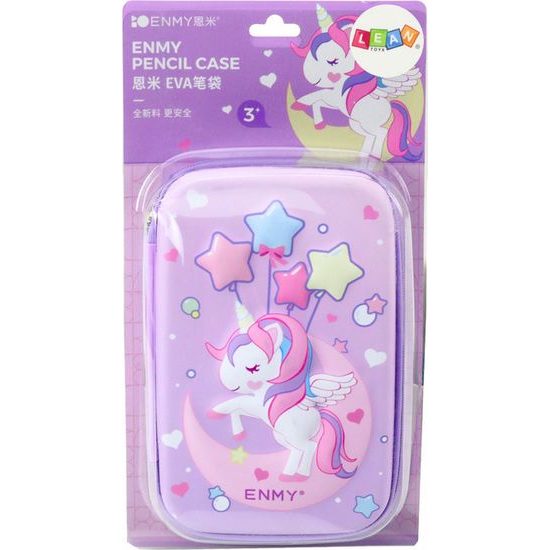 Rozkládací velký 3D penál Unicorn, fialová