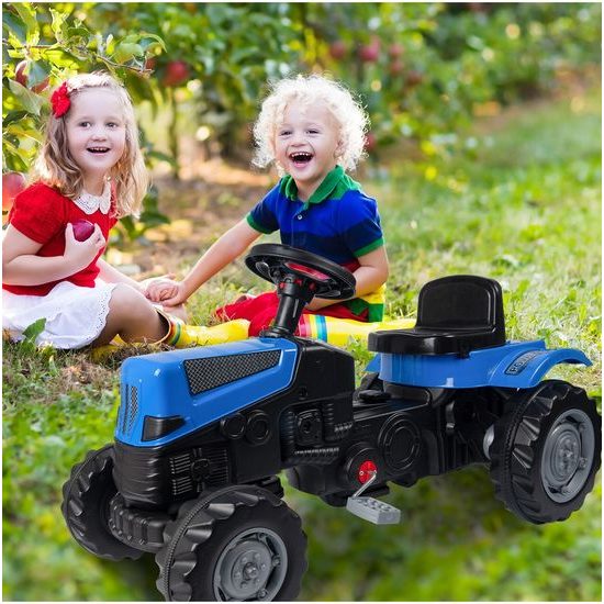 Dětský šlapací traktor Active Pedal modrý