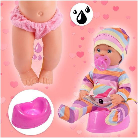 Panenka Sweet Doll 30 cm s jídelní židličkou a dalším příslušenstvím