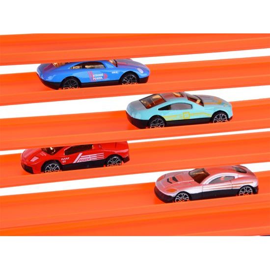 Parkovací garáž s dráhou a 8 autíčky