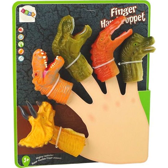 Prstoví maňásci Dinosauři 5 ks