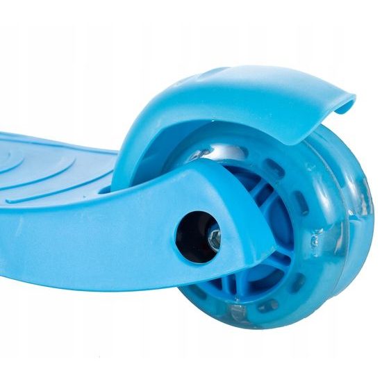 Dětská koloběžka Glow Scooter se svítícími koly modrá