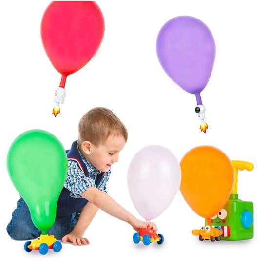 Odpaľovač autíčok s nafukovacími balónikmi Baloon Cars