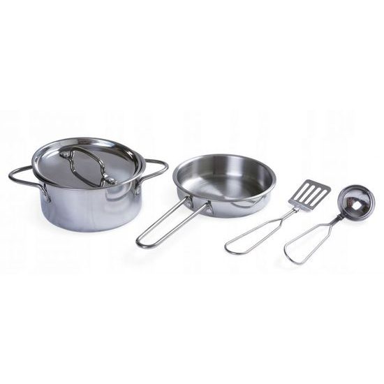 Ecotoys sada detského kovového riadu 5 súčastí Cookware Playset