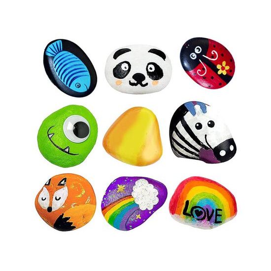 Malování a zdobení kamenů pro děti Rock Painting