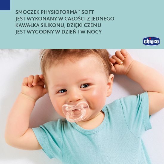 Dětský silikonový dudlík physio luxe 2-6m modrý