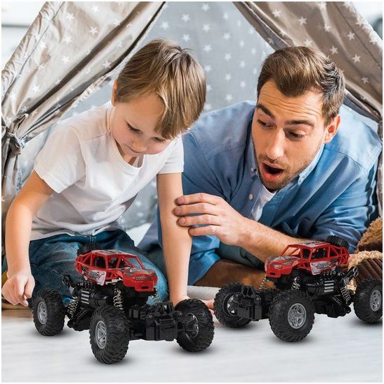 Autíčko na dálkové ovládání Monster Car červené 1:20