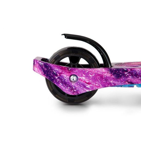 Ecotoys dětská koloběžka černo-růžová se svítícími koly