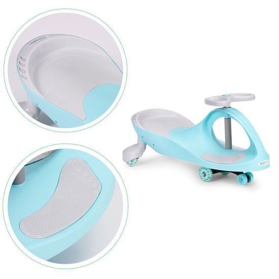 Ecotoys gravitační odrážedlo se svítícími koly Spinner - modré