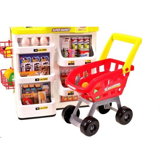 Dětský obchod Supermarket s nákupním vozíčkem
